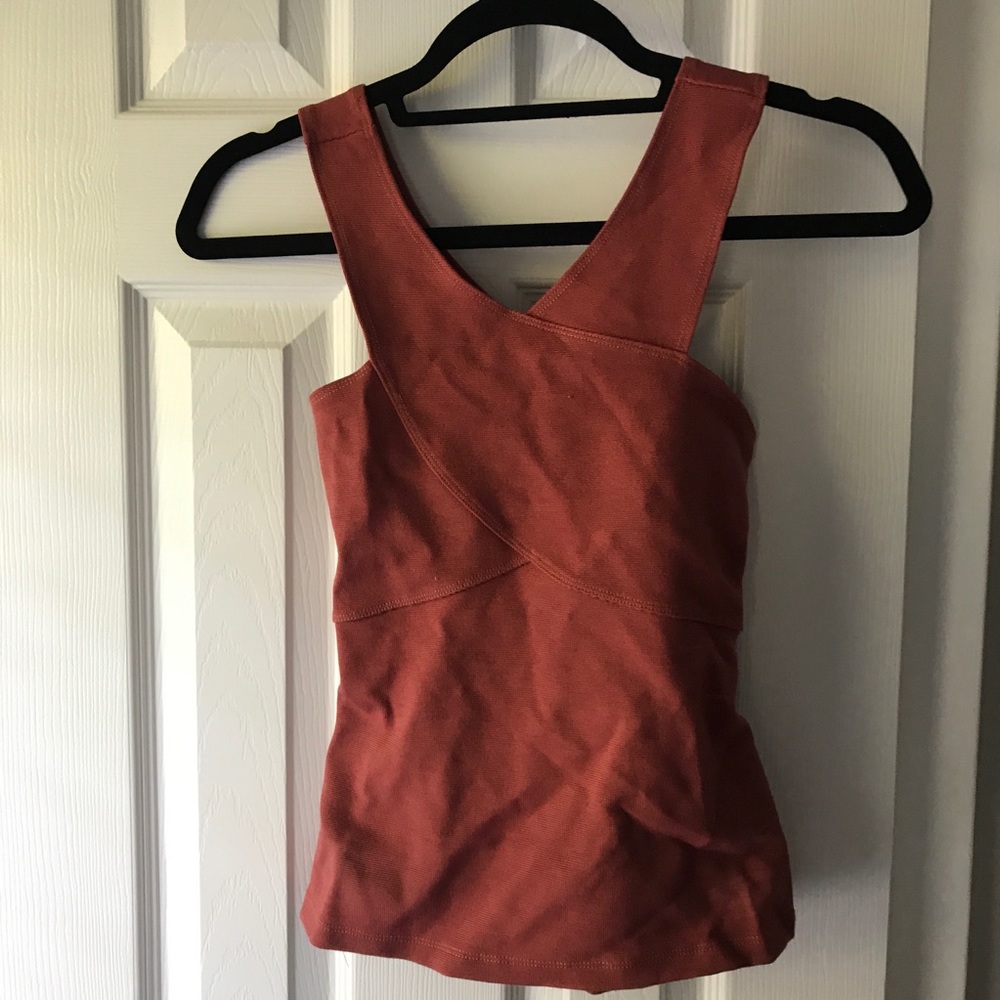 Burnt Orange Bandage Top
